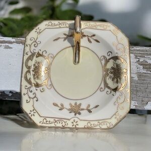 Vintage lemon wedge server, MCM, Japan,no cracks or chips,missing gold on handle